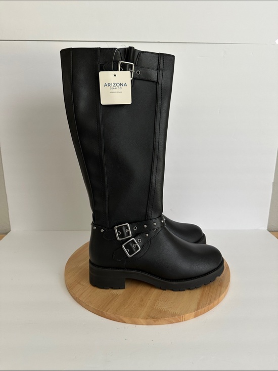 Arizona Jean Company Shoes - Arizona Jean Co Womens Tracy Block Heel Motorcycle Boots